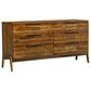 Lh Imports Remix 6-Drawer Dresser in Estelle Brown, , large
