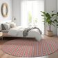 Dalyn Rug Company Marlo 10" Round Red Indoor/Outdoor Area Rug, , large