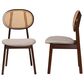Baxton Studio Darrion Side Chair in Walnut Brown and Light Brown (Set of 2), , large