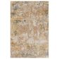 Surya Reina Cream, Light Gray, Light Brown, Tan, Denim and Mustard 7"10" x 10"2" Area Rug, , large