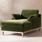 Jennifer Taylor Home Pasadena Chaise Lounge Chair in Olive Green Velvet, , large