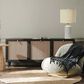 Creative Coop 12" Round Cement Desk Lamp in Cement Grey, , large