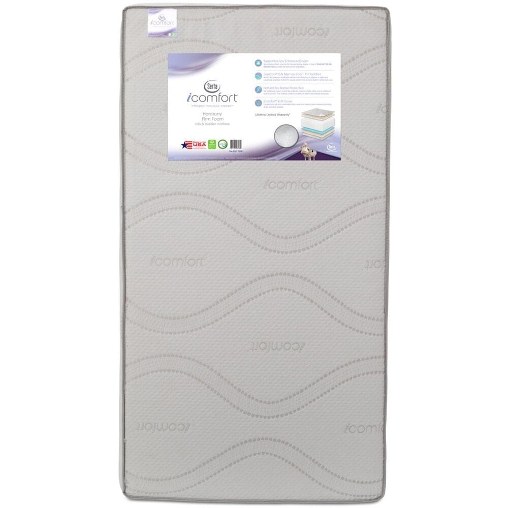 Simmons Kids Icomfort Harmony Baby Rectangle Crib Mattress, , large