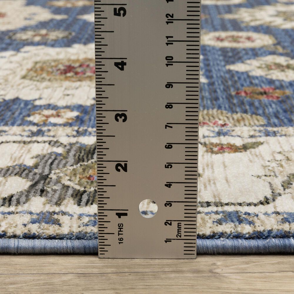 Oriental Weavers Hastings HA06Z 2&#39;3&quot; x 7&#39;6&quot; Blue Runner, , large