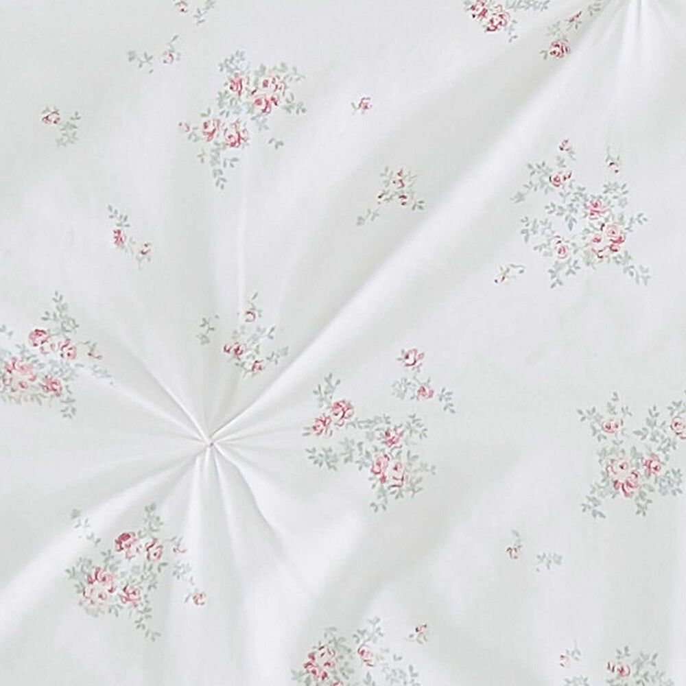 Pem America Rosebury 2-Piece Twin Comforter Set in White and Pink, , large