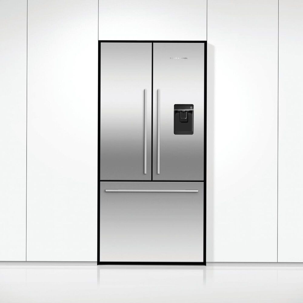 Fisher &amp; Paykel 17.0 Cu. Ft. 3-Door French Door Refrigerator with Ice and Water in Stainless Steel, , large