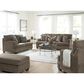 Ashley Stonemeade Stationary Loveseat in Nutmeg, , large