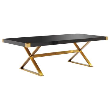 Tov Furniture Adeline Dining Table in Black and Gold - Table Only, , large