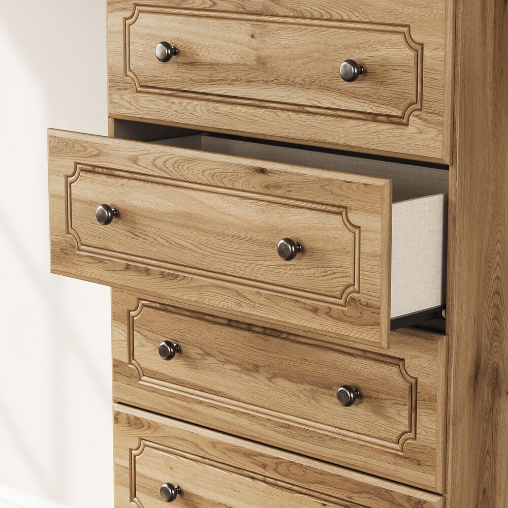 Ashley Aleaport 5-Drawer Chest in Warm Brown, , large