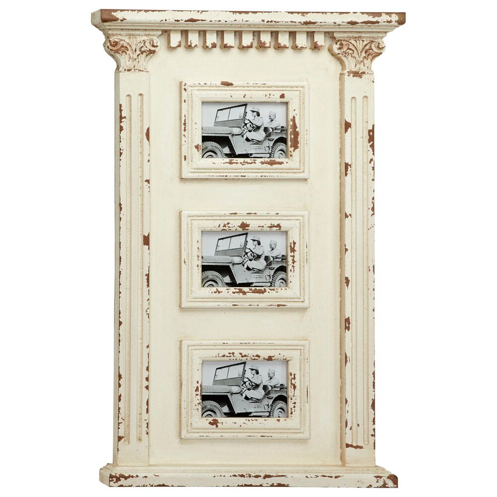 Maple and Jade Vintage Wood Wall Photo Frame White, , large