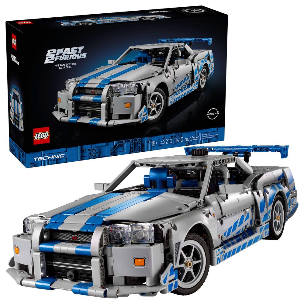 LEGO 2 Fast 2 Furious Nissan Skyline GT-R (R34) Car Building Set, , large