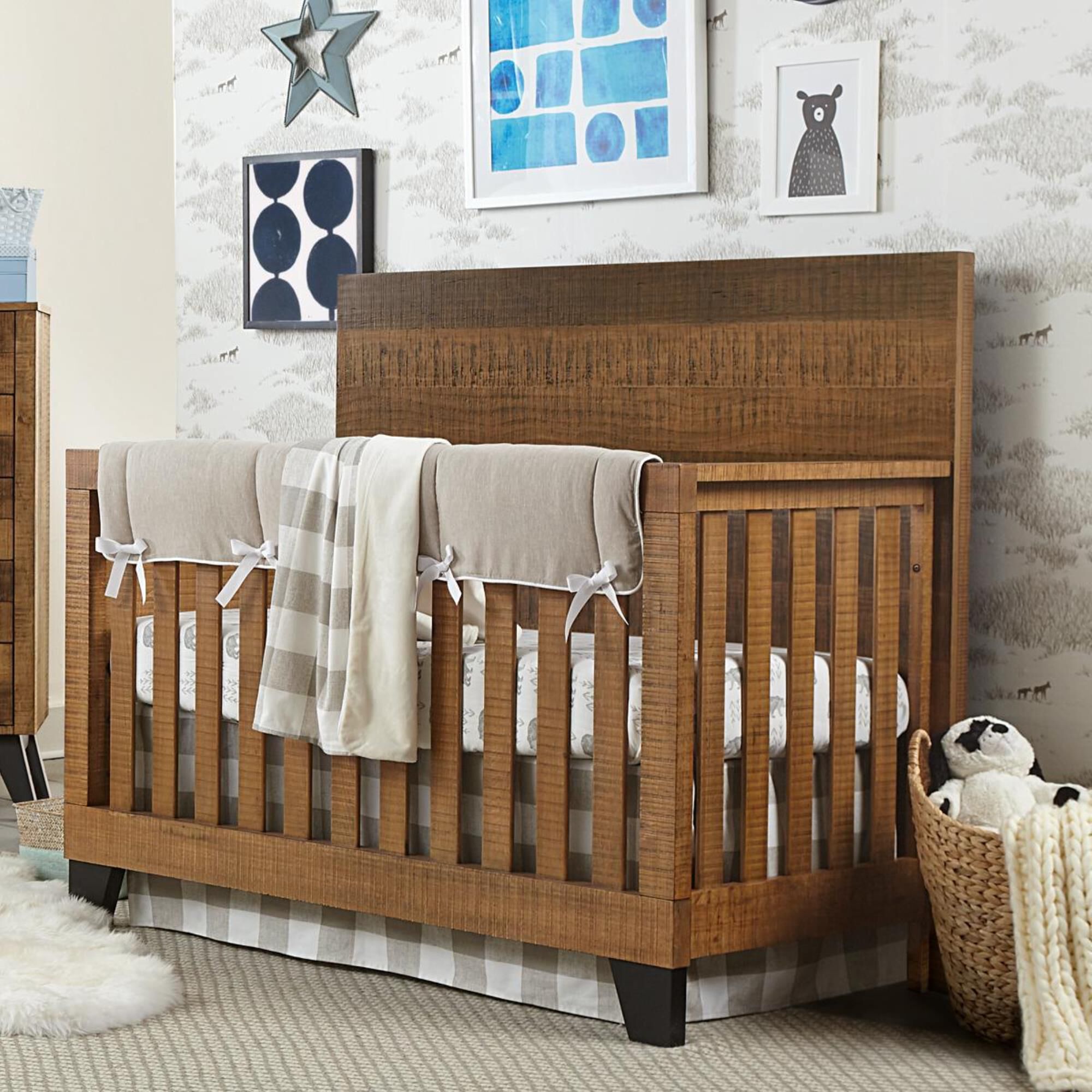Eastern Shore Urban Rustic 3 Piece Nursery Set in Brushed Wheat