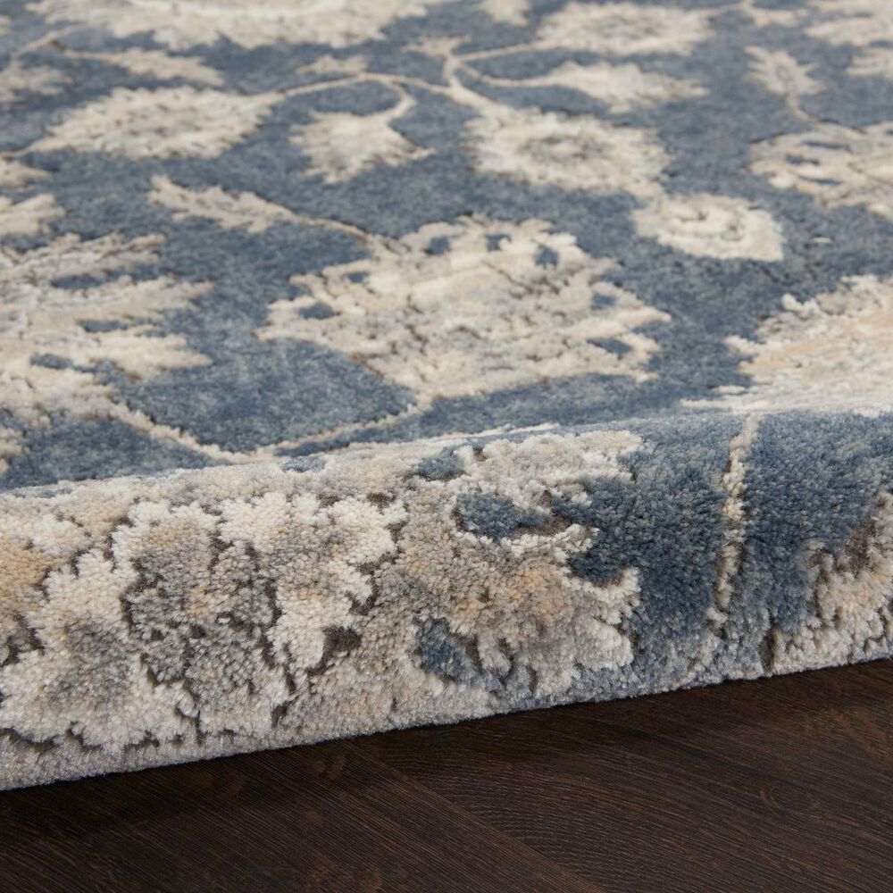 Nourison Quarry Oriental 2&#39;2&quot; x 3&#39;9&quot; Blue and Beige Area Rug, , large