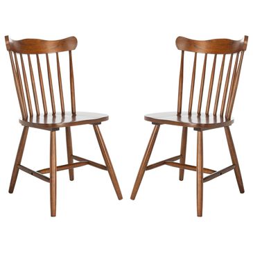 Safavieh Reeves Dining Chair in Walnut (Set of 2), , large