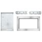 Whirlpool 30" Trim Kit for 2.2 Cu. Ft. Countertop Microwave in Stainless Steel, , large