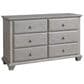 Oxford Baby Kenilworth 6 Drawer Dresser in Stone Wash, , large