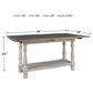 Ashley Havalance Flip-Top Sofa Table in Weathered Gray and Vintage White, , large