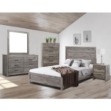 Seven Stars Langston 5 Piece Full Bed Set in Manaslu Oak, , large