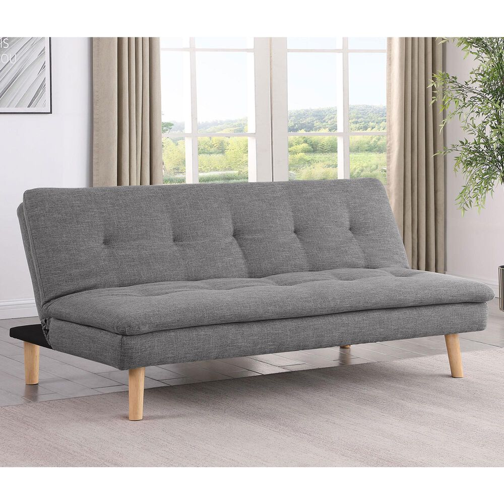 Coaster Scout Stationary Convertible Sofa Bed in Grey, , large