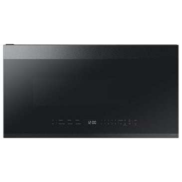Samsung Bespoke Bespoke 2.1 Cu. Ft. Smart Over-The-Range Microwave with Glass-Touch Controls and LCD Display in Matte Black Steel, , large