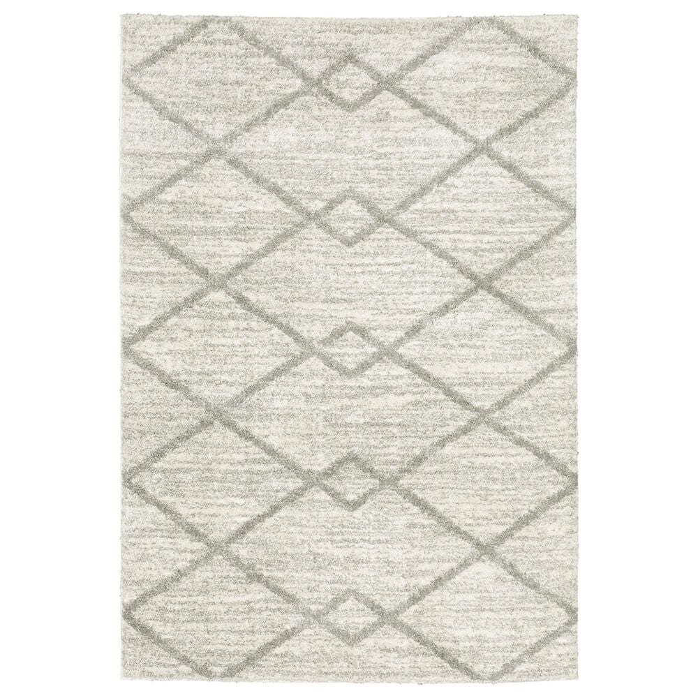 Oriental Weavers Verona Geometric 3"10" x 5"5" Ivory Area Rug, , large