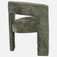 Waltham Gwen Open-Back Upholstered Arm Chair in Forest, , large