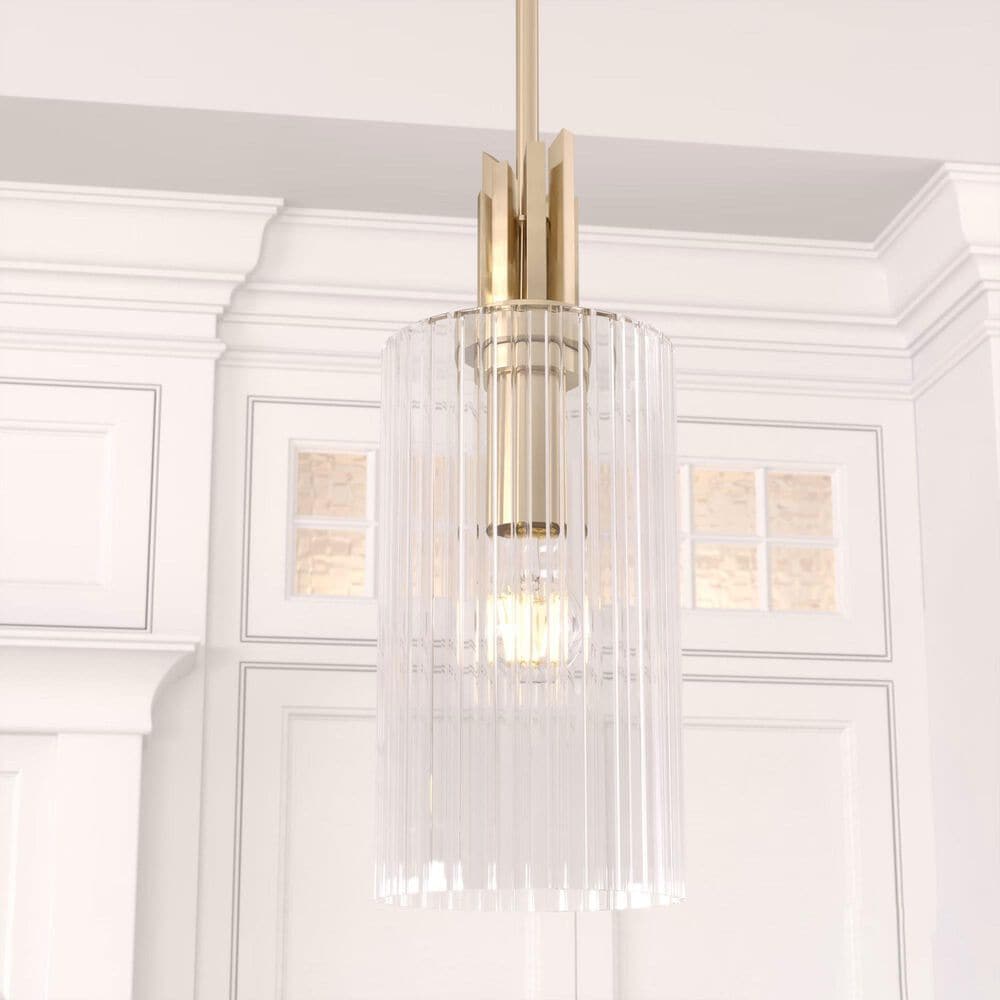 Hunter Gatz 1-Light Mini Pendant in Alturas Gold, , large