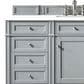 James Martin Vanities Brittany 48" Single Bathroom Vanity in Urban Gray with Single Hole 3 cm White Zeus Quartz Top and Rectangular Sink, , large