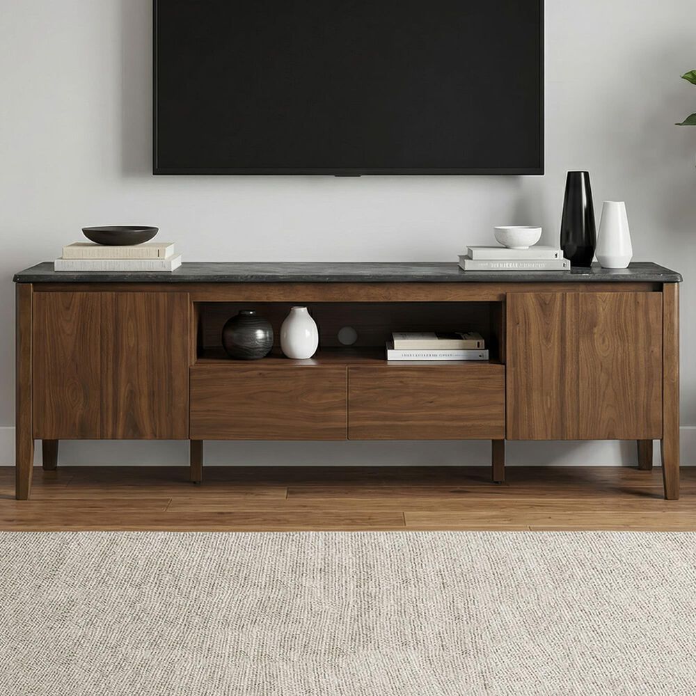 Coaster Bradley 63" SmartTop TV Stand in Smokey Grey and Dark Brown, , large