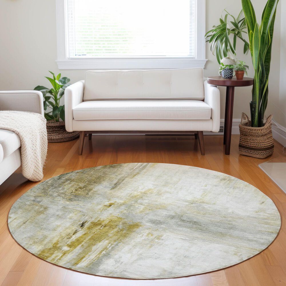 Dalyn Rug Company Ravenna RN2 8&#39; Round Taupe Area Rug, , large