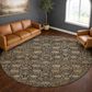 Dalyn Rug Company Aristo AR3 Black 8" Round Area Rug, , large