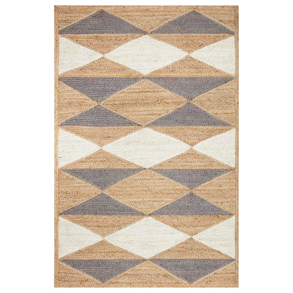 ED Ellen DeGeneres Crafted by Loloi Redondo REO-04 3"6" x 5"6" Natural and Grey Area Rug, , large