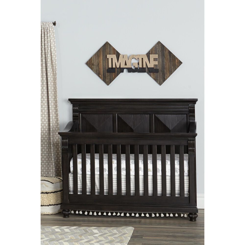 Kingsley Baby Sedona 4-In-1 Lifetime Convertible Crib in Bitter Sweet, , large