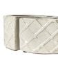 Alfresco Home Trellis Round Umbrella Patio Planter in Crema (Set of 2), , large