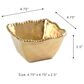 Pampa Bay 4" Square Snack Bowl in Gold, , large
