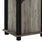 HOMLUX Brahms 3-Tier End Table in French Oak Grey and Black, , large
