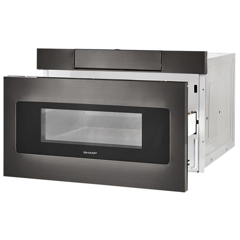 Sharp 24" Flat Panel Microwave Drawer in Black Stainless, , large