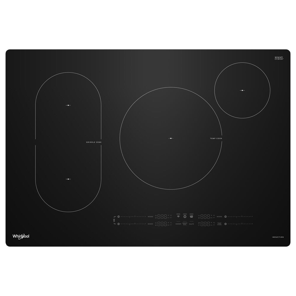 Whirlpool 30" Intelligent Induction Cooktop with Temp Cook Technology in Black, , large