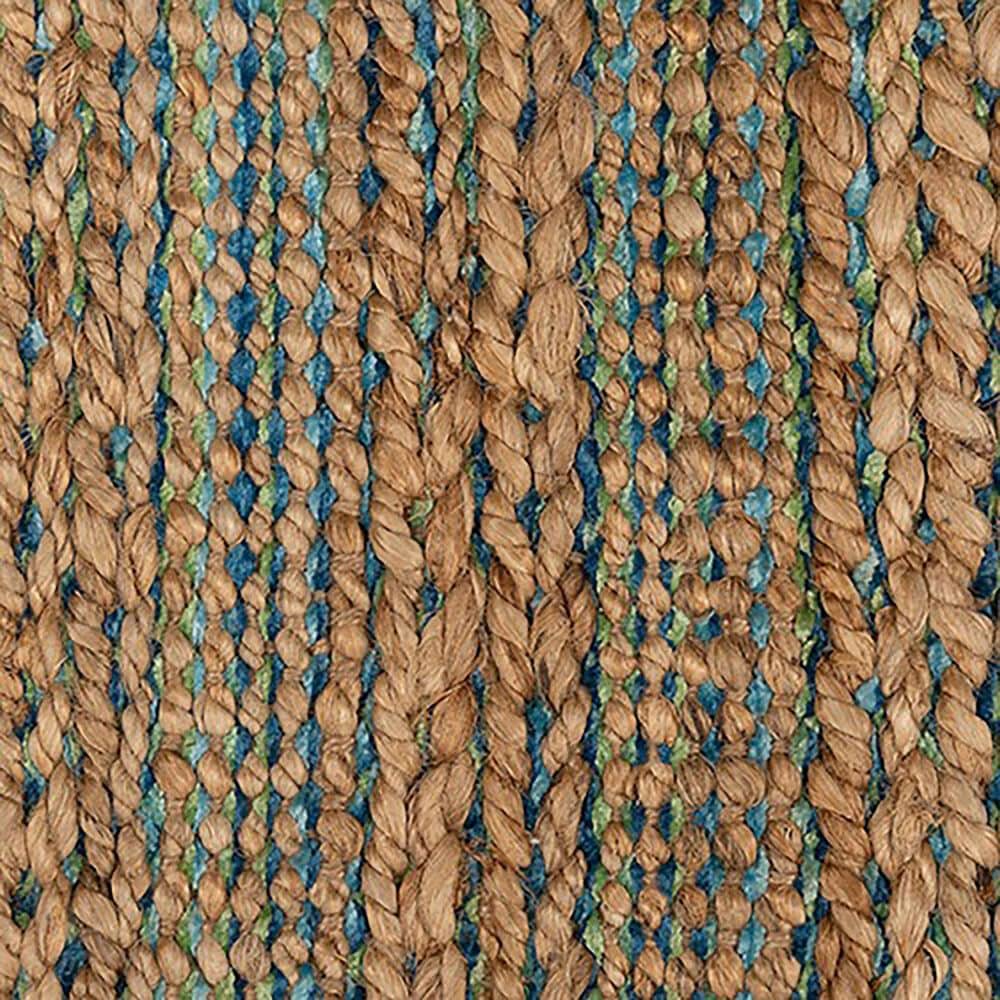 L&amp;R Resources Natural Fiber 5&#39; x 7&#39;9&quot; Blue and Green Area Rug, , large