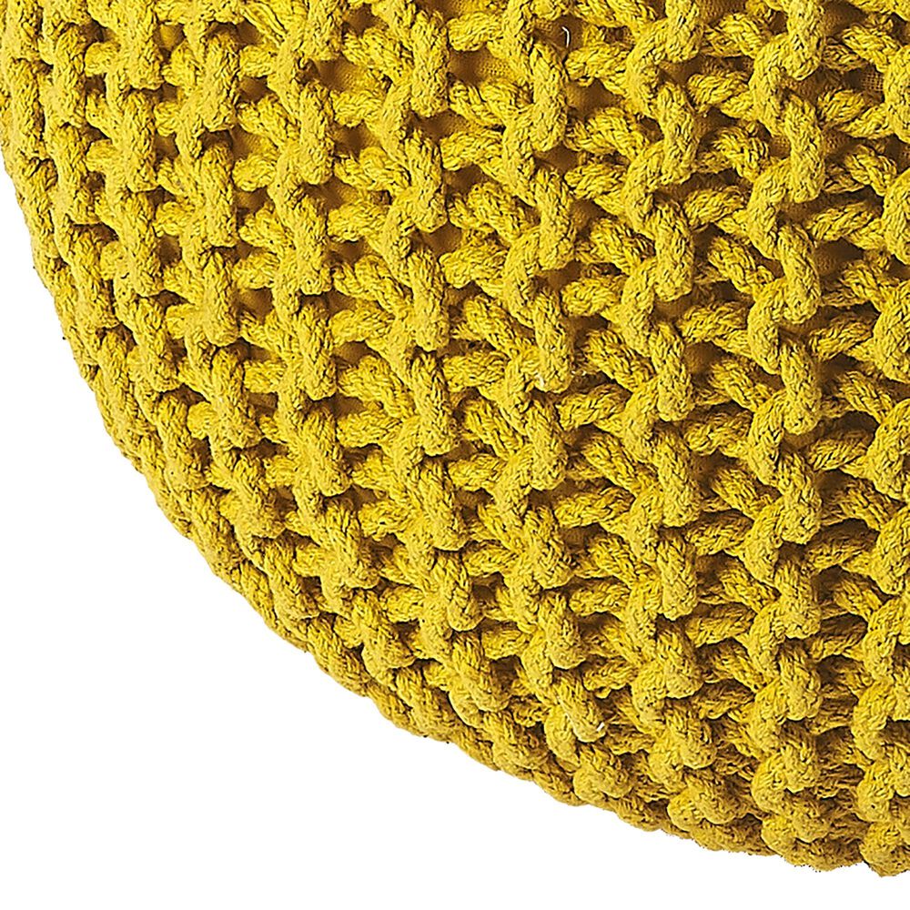 Butler Pincushion Pouffe in Yellow, , large