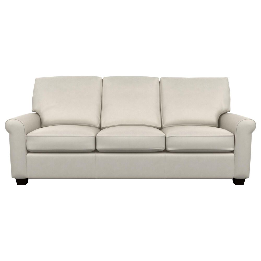 American Leather Savoy Leather Sofa in Bison White Nebraska Furniture