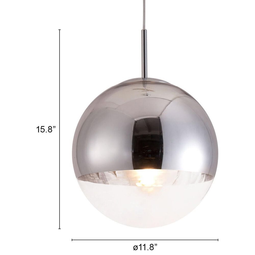 Zuo Modern Kinetic 50104  Ceiling Lamp in Chrome, , large