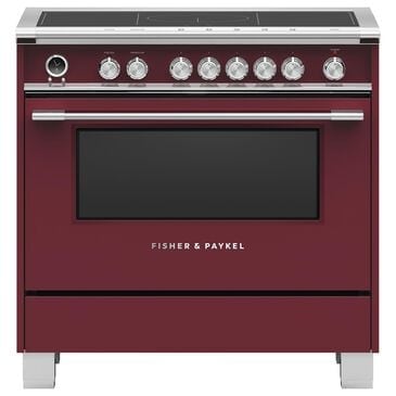Fisher & Paykel 36" Classic Induction Range with 5 Burners in Red, , large