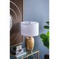 A&B Home Anita Table Lamp with Collapsible Shade in Gold, , large