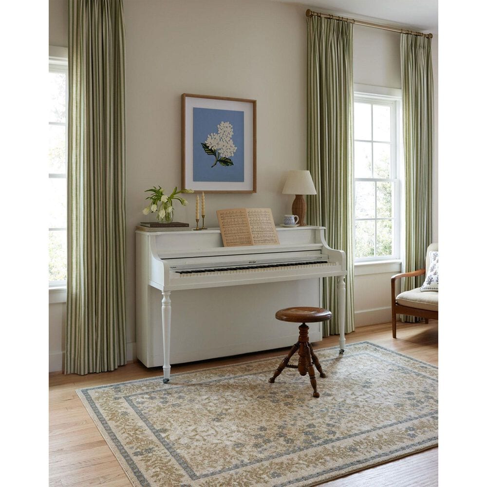 Rifle Paper Co. x Loloi Laurel Wildwood Garden 9&#39;2&quot; x 12&#39;2&quot; Cream Area Rug, , large