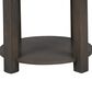 HOMLUX 20" End Table with USB Ports in Light Brown, , large