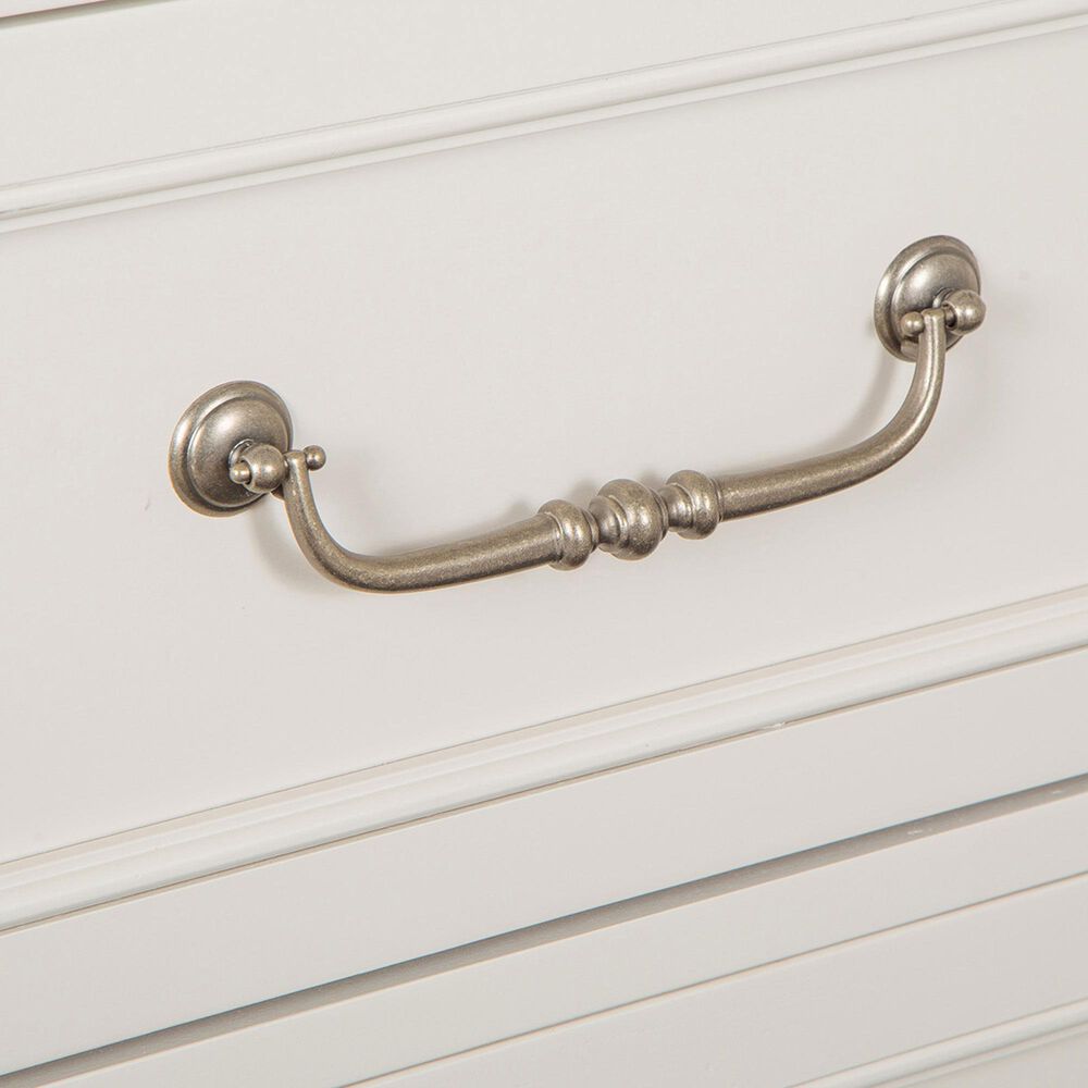 Nicolette Home Willowbrook 6-Drawer Chest with Sliding Door in Egg Shell White, , large