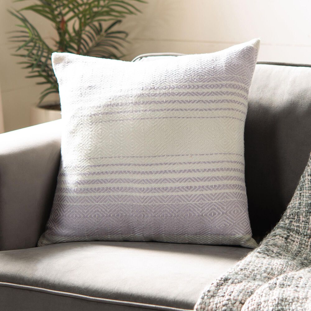 Safavieh Kayra 20" Pillow in Purple and Beige, , large
