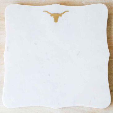 The Royal Standard 12" Longhorn Marble Serving Board in White and Gold, , large