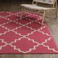 Oriental Weavers Havana Pink and Ivory 7"10" x 10" Indoor/Outdoor Area Rug, , large